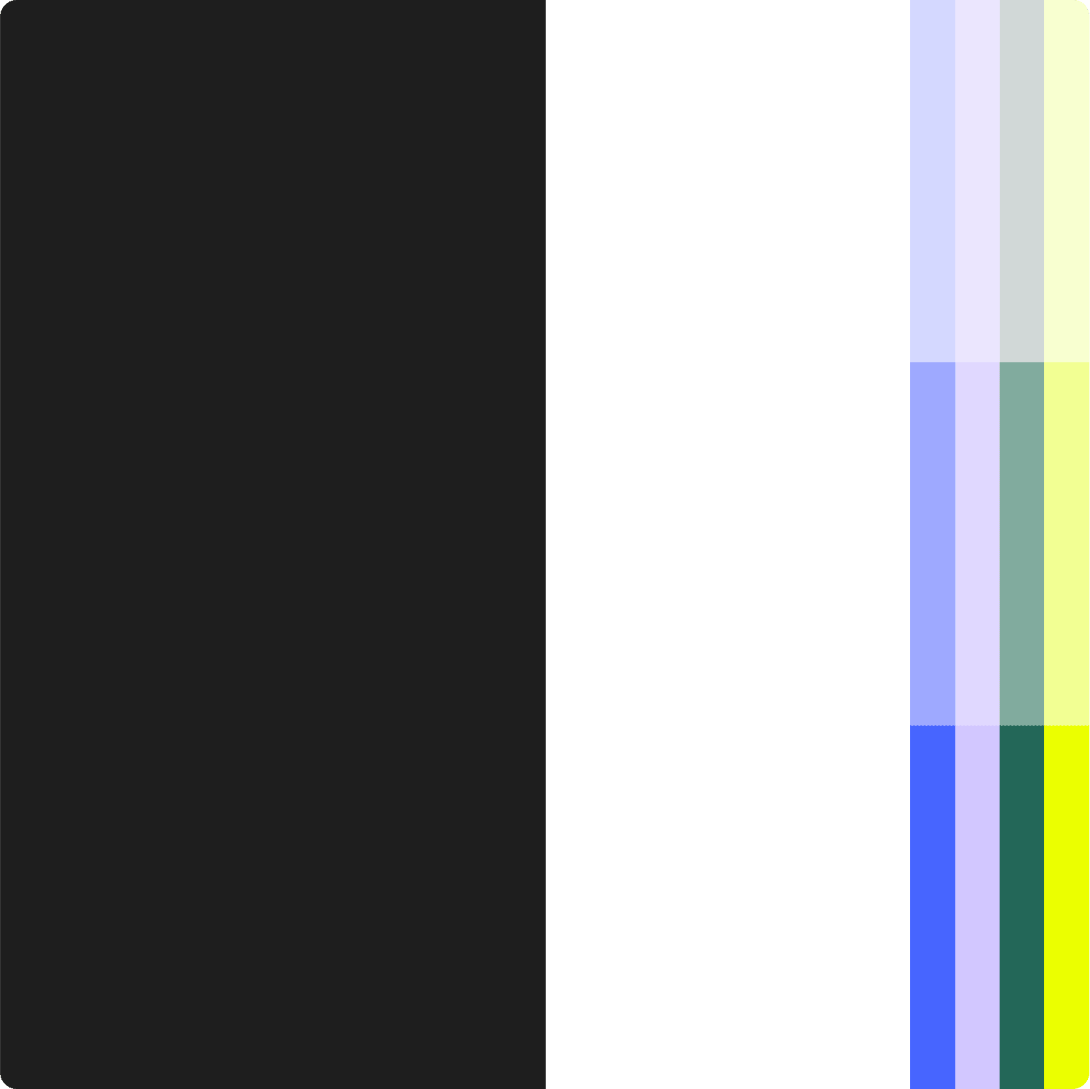 abstract visualisation of all brand colours 