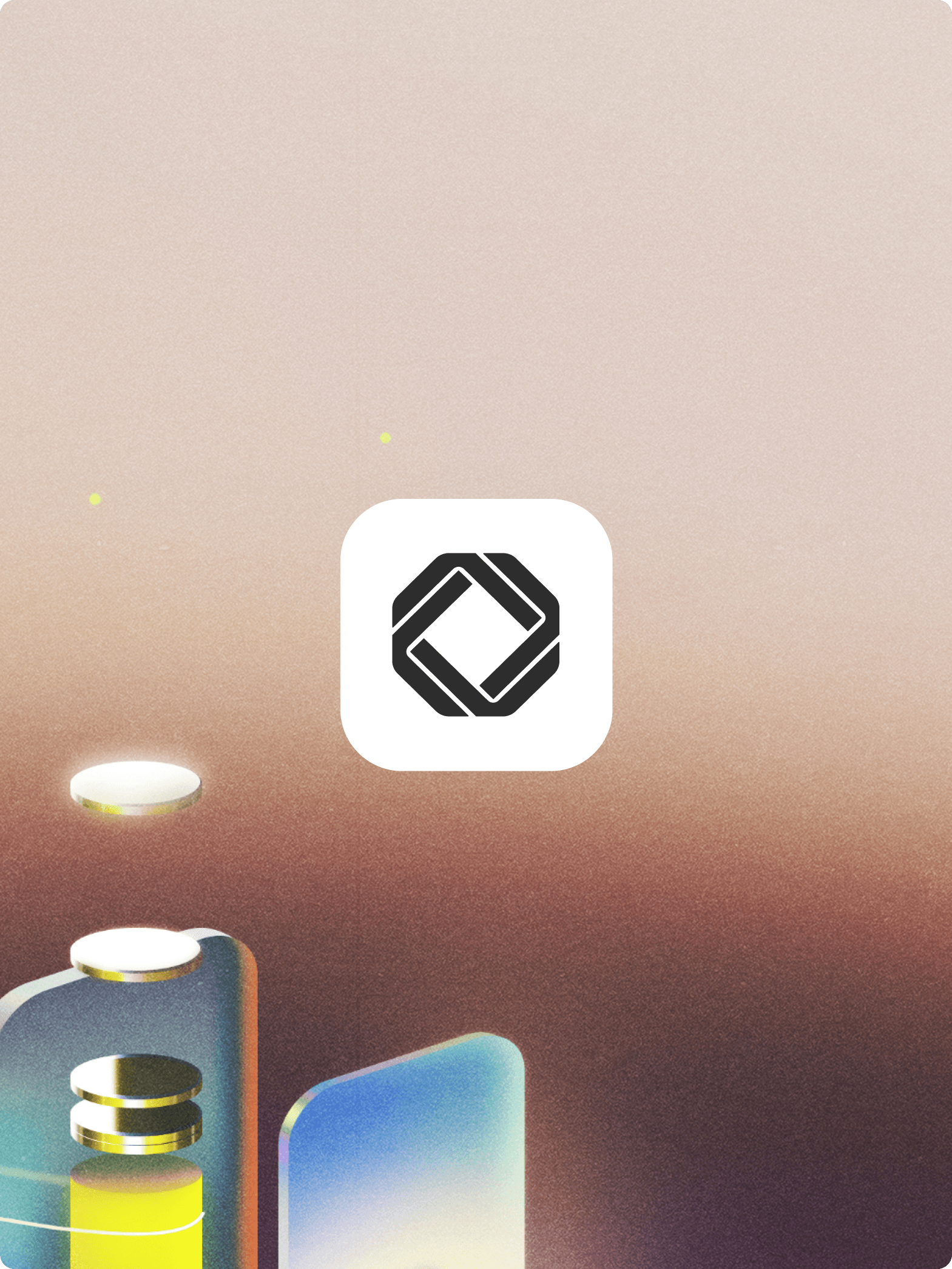 Cointracker logo on top of abstract illustration. 